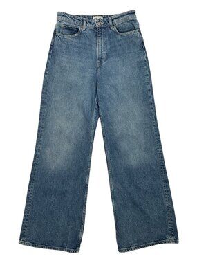 Lee x H&M Wide Leg High Rise Jeans 6 Blue Retro
